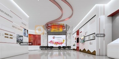 紅色展廳平面設計如何給觀眾留下視覺亮點？