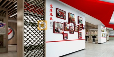 如何設(shè)計一個有特色的社區(qū)黨建展廳？